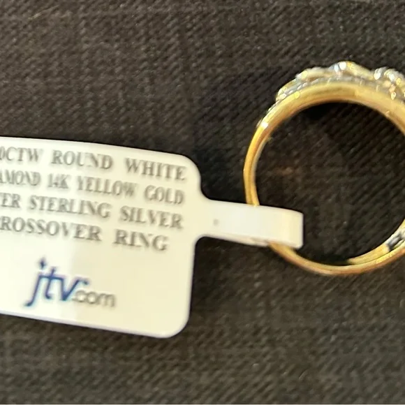 JTV .50 CTW round white diamond Women's Ring - Picture 4 of 5